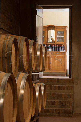 Barrel cellar of Attilio Ghisolfi Monforte dAlba   Piemonte Italy Barolo