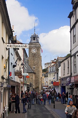 Clock tower Fore Street Looe Cornwall England