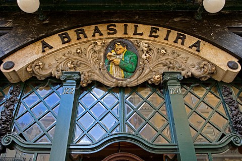A Brasileira old bar in Chiado Old Lisbon   Portugal