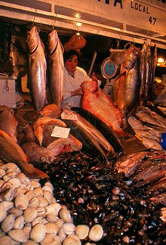 Central fish market Santiago Chile