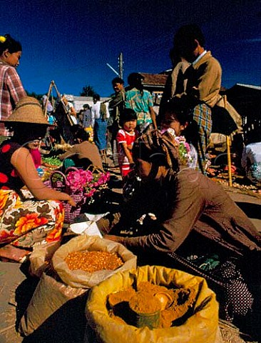 Spice market Kalor Myanmar