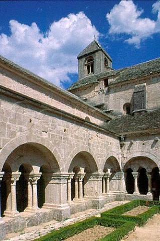 Cloisters at the Cistercian abbey NotreDamedeSnanque Vaucluse France