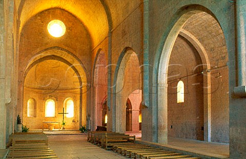 Interior of Abbaye du Thoronet Var   France