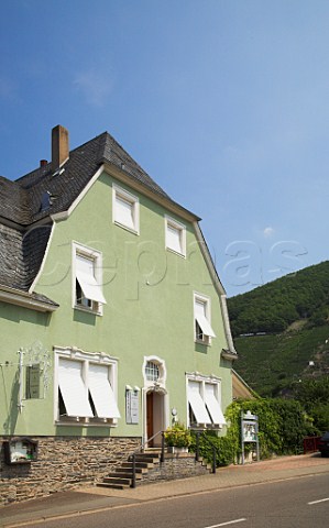 Weingut ClsserathWeiler with Apoteke vineyard   beyond Trittenheim Germany  Mosel