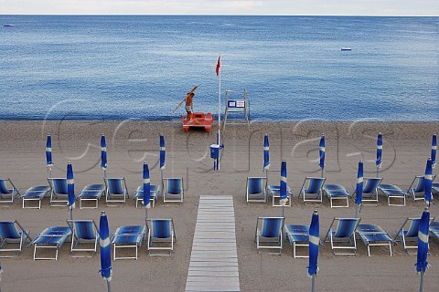 Sportorno beach near Savona Liguria Italy