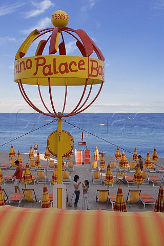 Sportorno beach near Savona Liguria Italy