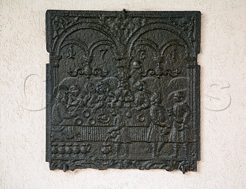 Bronze relief on wall of Weingut FuhrmannEymael   Pfeffingen Bad Drkheim Germany  Pfalz