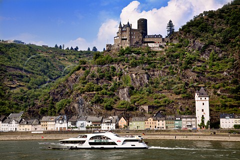 Burg Katz above St Goarshausen on the Rhine   Germany  Mittelrhein