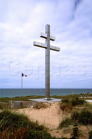 Memorial to Charles de Gaulle at   CourseullessurMer Calvados BasseNormandie   France