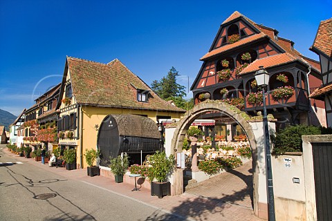 Small restaurant in the wine village of   Itterswiller BasRhin France  Alsace