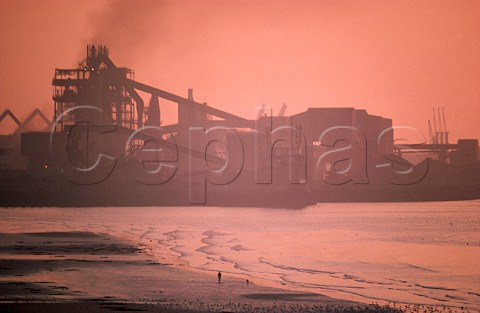 Industry on the coast at Boulogne   PasdeCalais France