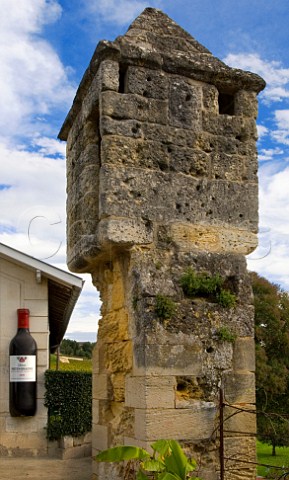 Village turret beside Chteau PetitGravet wine   shop Stmilion Gironde France