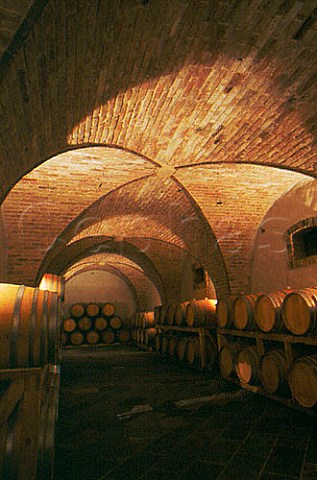 Barrel cellar at Weingut Skoff Gamlitz Styria Austria Sdsteiermark
