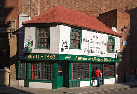 The Old Curiosity Shop dating from around 1567 is claimed to be the inspiration of Charles Dickens book title Portsmouth Street London