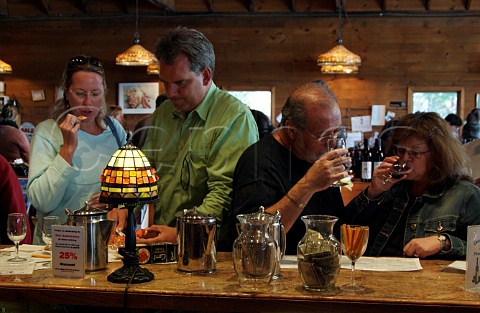 Visitors in the tasting room of Pindar Vineyards Peconic Long Island New York USA North Fork AVA