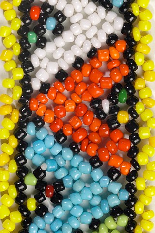 Close up of Zulu beadwork