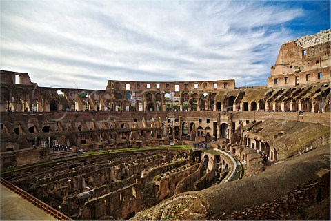 Interior of the Colosseum Rome Italy