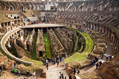 Interior of the Colosseum Rome Italy