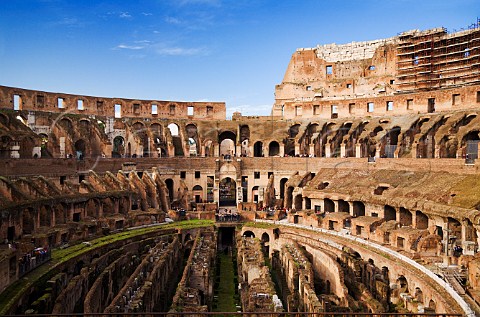 Interior of the Colosseum Rome Italy