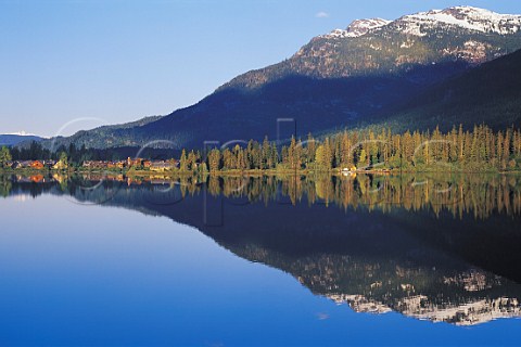 Green Lake at sunrise Whistler British Columbia Canada