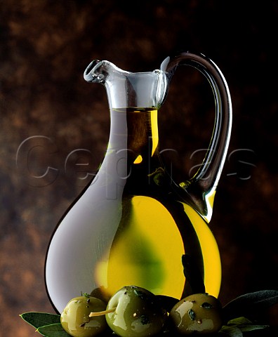 A jug of olive oil