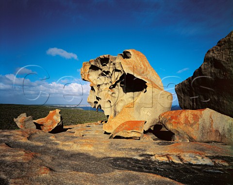 Eroded granite boulders at The Remarkable Rocks Flinders Chase National Park South Australia