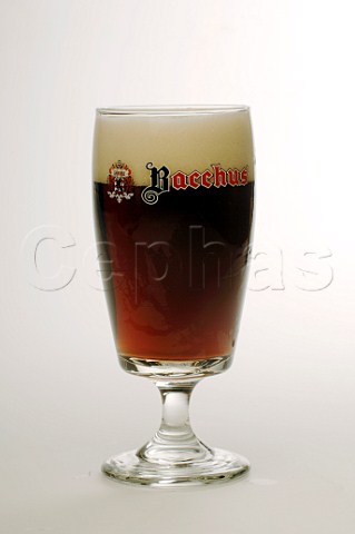 Glass of Bacchus beer Belgium