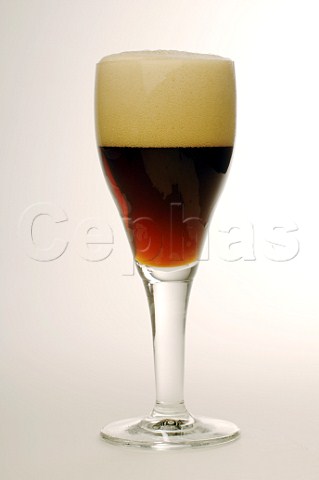 Glass of Belgian beer
