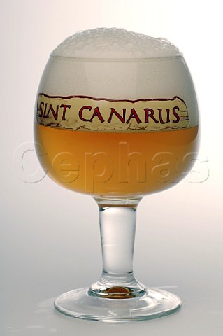 Glass of Sint Canarus beer