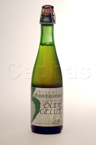 Bottle of Oude Geuze beer Belgium