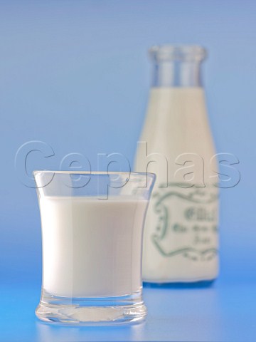 Bottle and glass of Milk