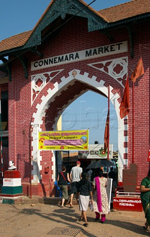 Entrance gateway to Connemara Market in Thiruvananthapuram Trivandrum Kerala India