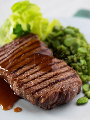 Grilled sirloin steak