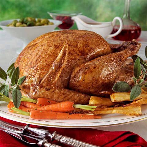 Roast Turkey and vegetables
