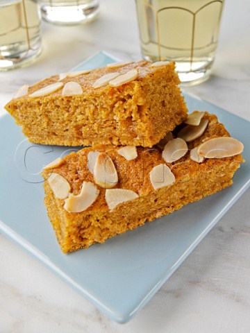 Two pumpkin and carrot cake bars