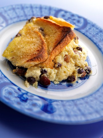 Traditional bread and butter pudding