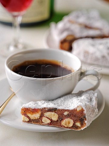 Panforte and coffee