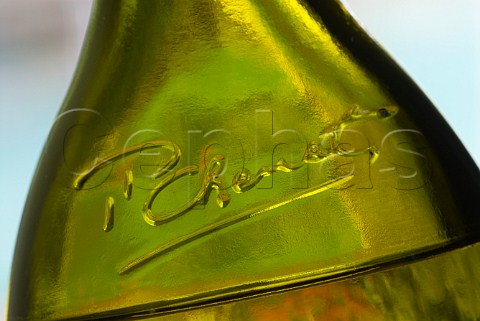 Closeup on a bottle of JP Chenet Touraine Sauvignon Blanc white wine
