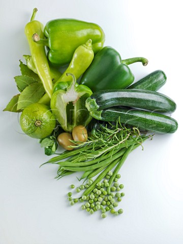 Green coloured vegetables