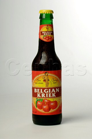 Bottle of Belgian Kriek beer