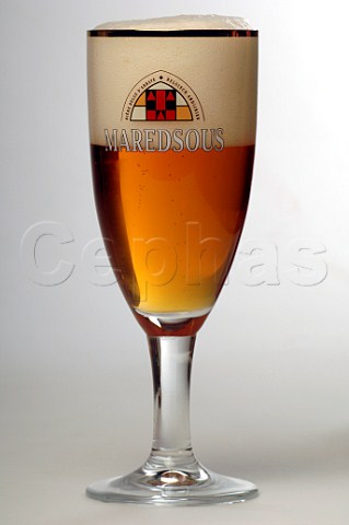Glass of Maredsous Abbey beer