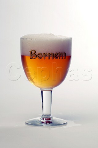 Glass of Bornem beer from Brouwerij Van Steenberge