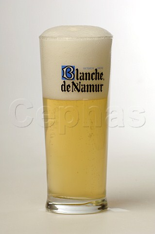 Glass of Blanche de Namur Witbier Du Bocq Belgium