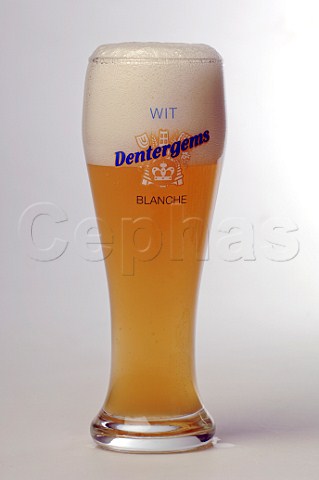 Glass of Dentergems Witbier Liefmans Belgium
