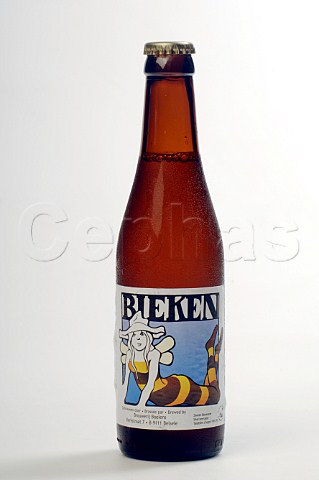 Bottle of Bieken beer Brouwerij Boelens Belgium