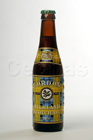 Bottle of Gordon Highland Scotch Ale Scottish and Newcastle
