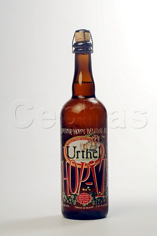 Bottle of Urthel Hopit beer De Koningshoeven Belgium