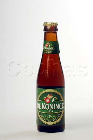 Bottle of De Koninck malt beer Brouwerij De Koninck Belgium