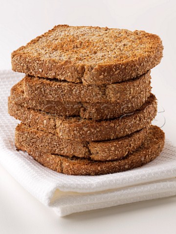 Stack of wholemeal toast