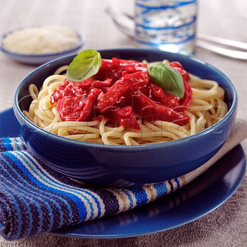 Spaghetti Arabiatta Hot tomato and chilli sauce
